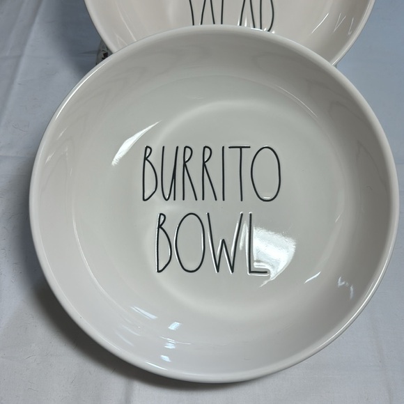 Rae Dunn Taco and Burrito salad bowl set - Picture 2 of 7